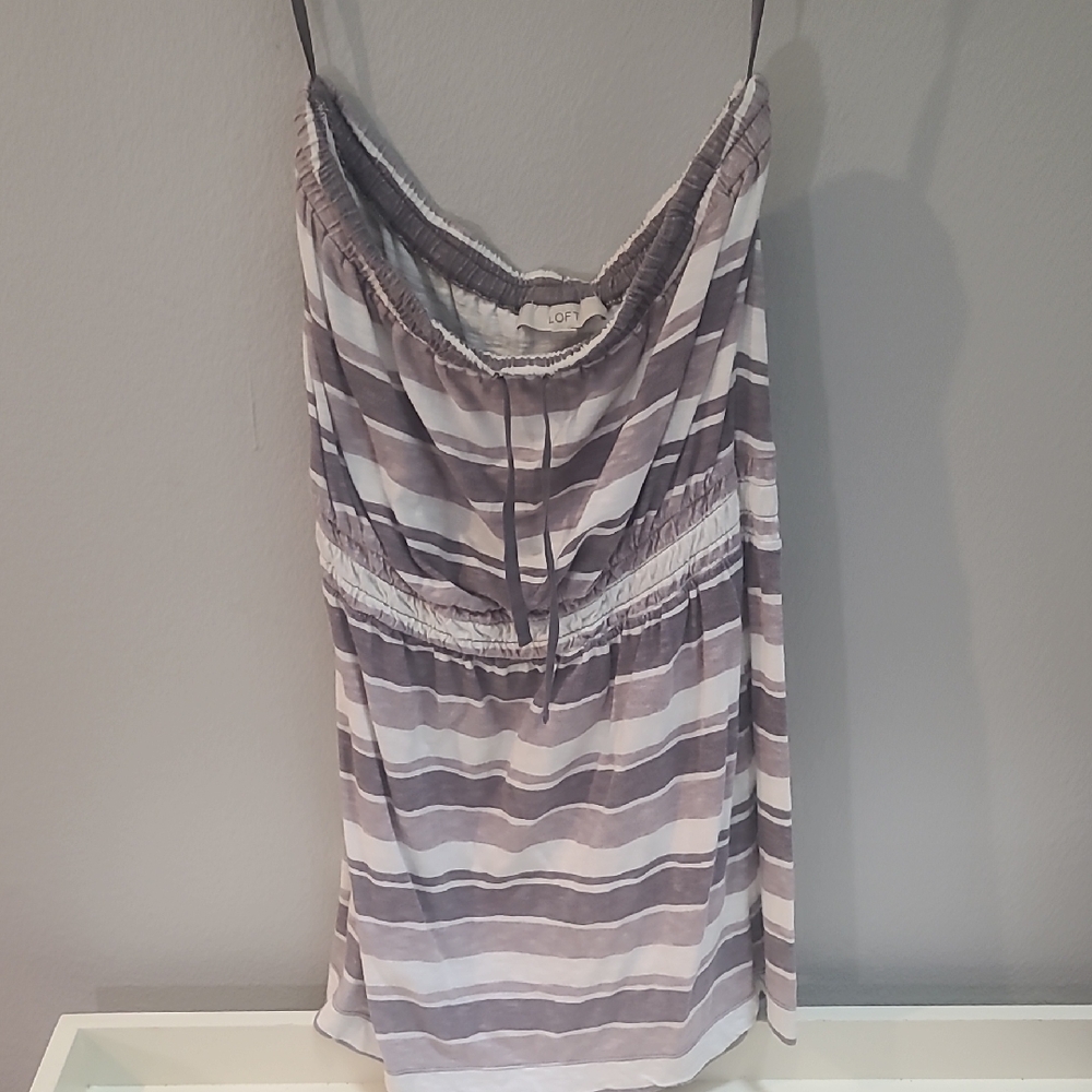 Loft Strapless Dress Medium